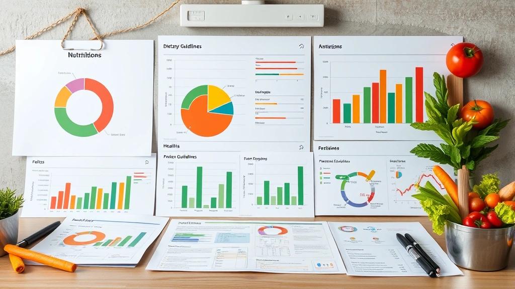 Fast food nutrition analysis workspace with charts and dietary guidelines documentation, health metrics, and comparison spreadsheets